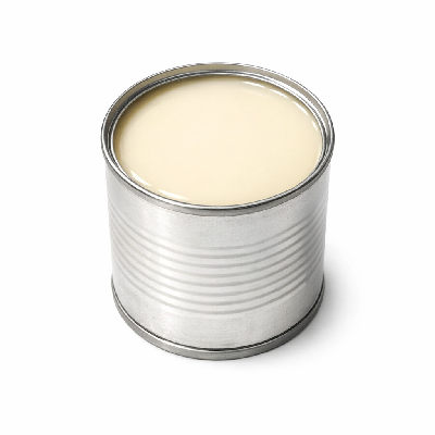Milk canned evaporated without added vitamin a and d