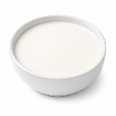 Milk substitutes fluid with lauric acid oil