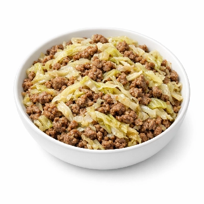 Minced beef with cabbage