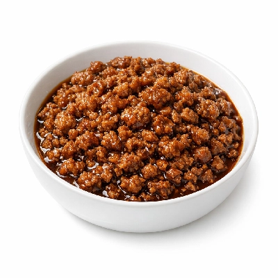 Minced beef with sauce