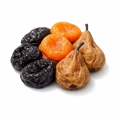 Fruit mixed prune and apricot pear dried