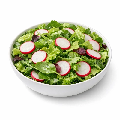 Mixed Green Salad with Radishes