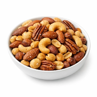 Nuts mixed dry roasted with peanuts salt added