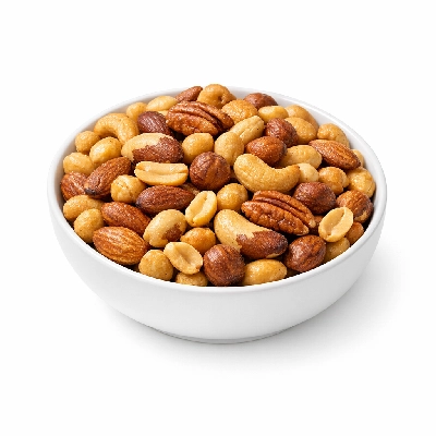 Nuts mixed dry roasted with peanuts without salt added