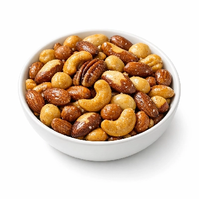 Nuts mixed oil roasted without peanuts lightly salted