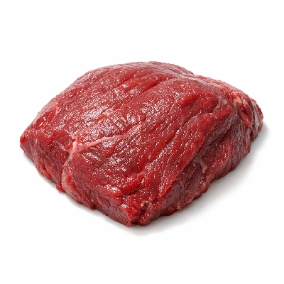 Moose meat raw by Alaska Native