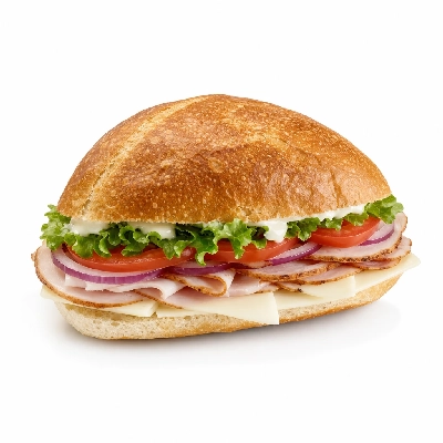 Mountain Mike's Pizza Sandwiches Half Dome Roll Bread and Toppings