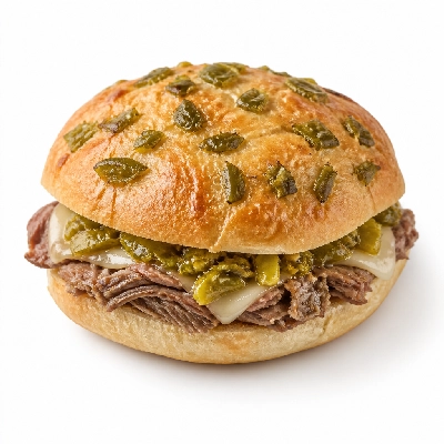 Mountain Mike's Pizza Sandwiches Half Dome Roll Topping Green Chiles