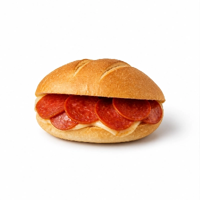 Mountain Mike's Pizza Sandwiches Half Dome Roll Topping Pepperoni