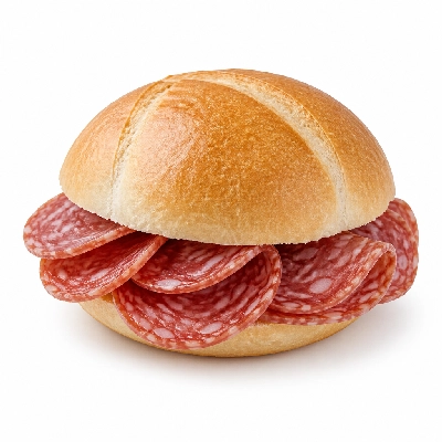 Mountain Mike's Pizza Sandwiches Half Dome Roll Topping Salami