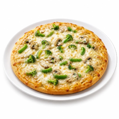 Mountain Mike's Pizza Specialty Pizzas Snowy Alps Creamy Garlic Veggie Mountain