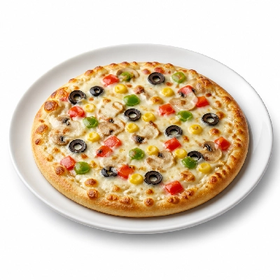 Mountain Mike's Pizza Specialty Pizzas Snowy Alps Creamy Garlic Veggie Small