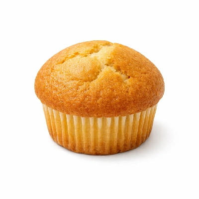 Homemade plain muffins