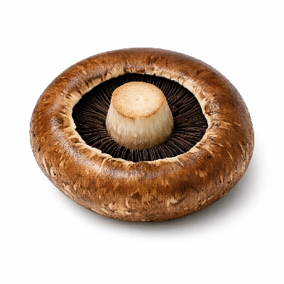 Mushrooms portabella high vitamin D raw