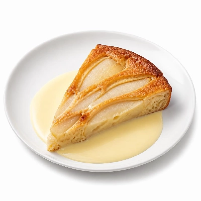Nestlé Nescafe Dolce Gusto Caffe Lungo Pear Clafouti with Cardamom Custard Sauce
