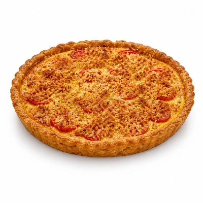 Nestlé Nescafe Dolce Gusto Espresso Tomato Quiche with Garlic Crumb Topping