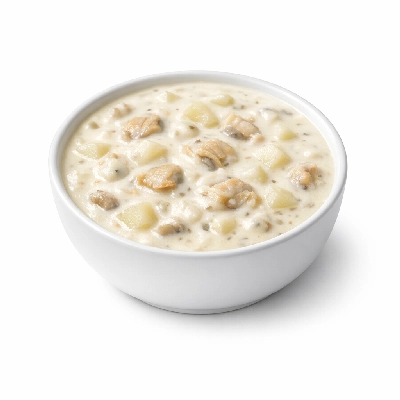 New England clam chowder soup canned, condensed