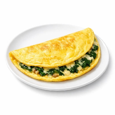 No Yolks Florentine Omelet