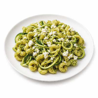 Noodles & Company Zoodles Pesto Cavatappi with Feta Sm