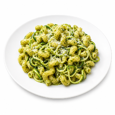 Noodles & Company Zoodles Pesto Cavatappi with Parmesan Sm