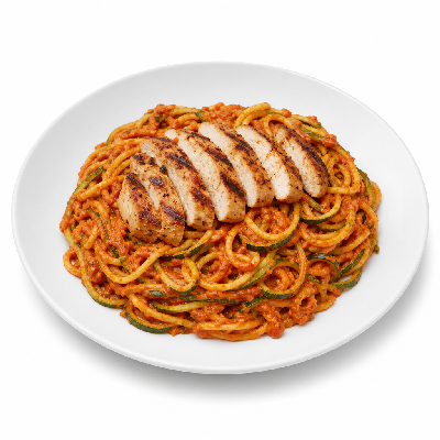 Noodles & Company Zoodles Romesco with Grilled Chicken Sm
