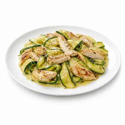Noodles & Company Zucchetti with White Wine Garlic Sauce Grilled Chicken No Noodles