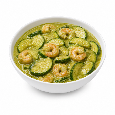 Noodles & Company Zucchini Thai Green Curry with Shrimp Regular