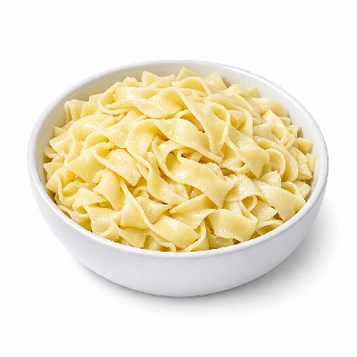 Noodles egg cooked unenriched without added salt