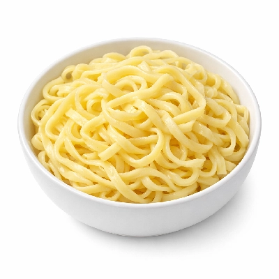Noodles egg cooked without salt
