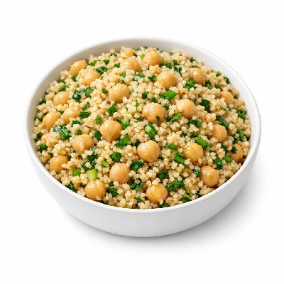 North African Bulgur and Chickpea Salad