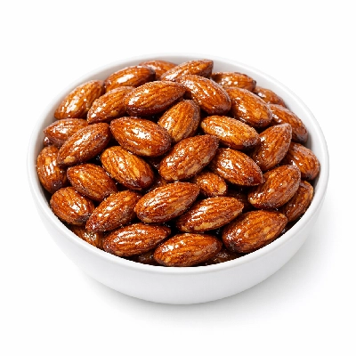 Nuts almonds honey roasted unblanched