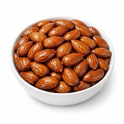 Nuts almonds oil roasted without salt added