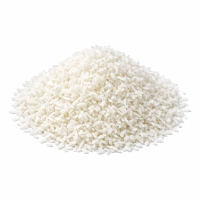 Nuts coconut meat dried desiccated creamed