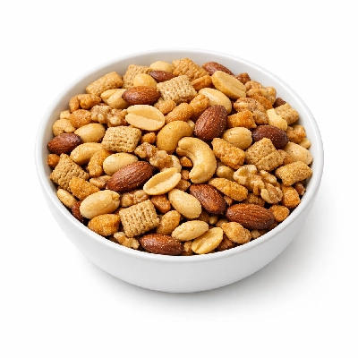 Nuts formulated wheat-based all flavors except macadamia without salt