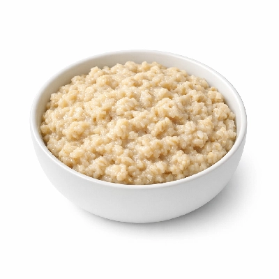 Oatmeal or rolled oats cooked with salt