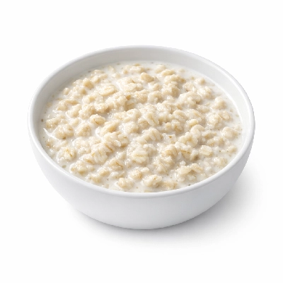 Oats soaked in almond milk