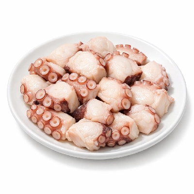 Octopus cooked moist heat