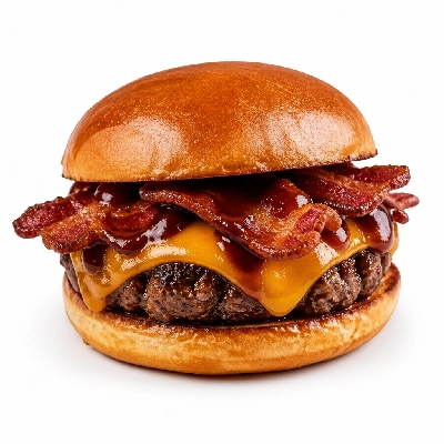 Old Chicago Burgers BBQ Bacon Cheddar