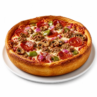Old Chicago Create Your Own Pizza Chicago Thick 8 Inch 2 or More Toppings