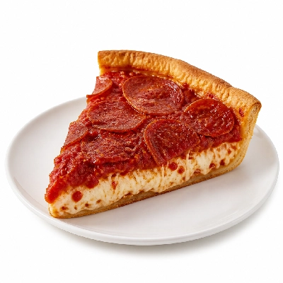 Old Chicago Deep Dish Pizza Double Deckeroni Chicago Style Large (1 Slice)