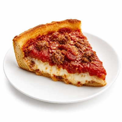 Old Chicago Deep Dish Pizza Meat Me Chicago Style Large (1 Slice)
