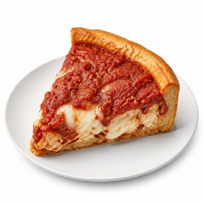 Old Chicago Deep Dish Pizza Tomato Caprese Chicago Style Individual (1 Slice)