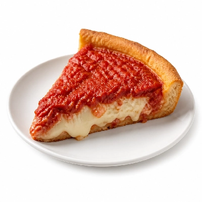 Old Chicago Deep Dish Pizza Tomato Caprese Chicago Style Medium (1 Slice)