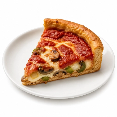 Old Chicago Deep Dish Pizza Vegetarian 7 Chicago Style Medium (1 Slice)
