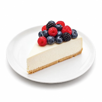 Old Chicago Desserts Homemade Cheesecake with Fresh Berries