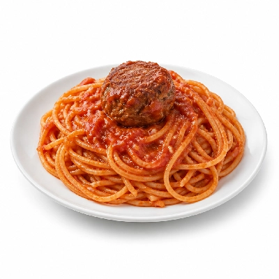 Old Chicago Kids Menu Items Super Ghetti with Meatball