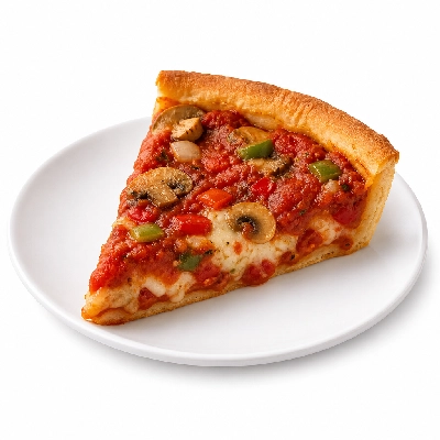 Old Chicago Original Style Pizza Vegetarian 7 Deep Dish Large (1 Slice)