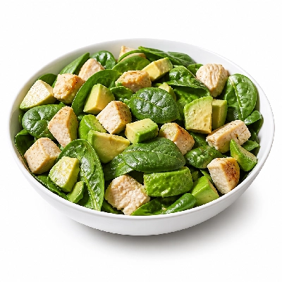Old Chicago Salads Spinach Chicken and Avocado