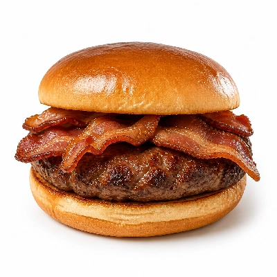 Old Chicago Sandwiches Burger Bacon (1 Sandwich) (No Cheese)