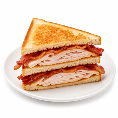 Old Chicago Sandwiches Stacked Turkey and Bacon Club